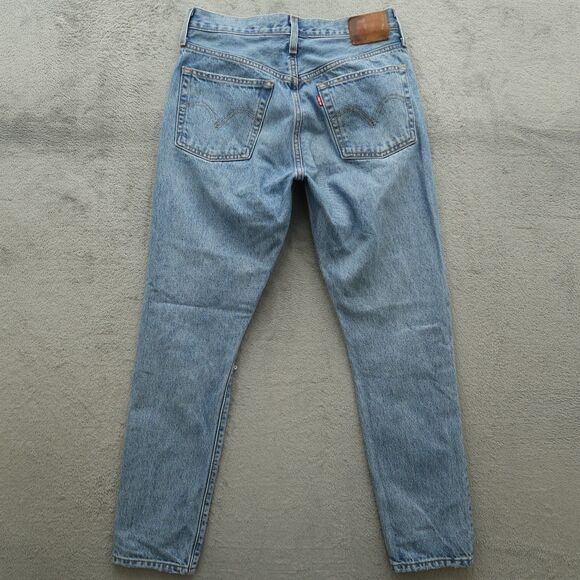 Levi's 501's Jeans Women's Size 26 High-Rise Skinny Denim 28" Inseam Destroyed - Picture 16 of 16